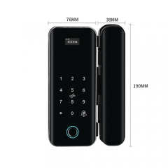 G700S Tuya App Fingerprint Glass Door Lock