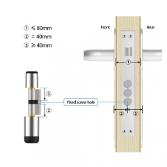 Zinc alloy Electronic Fingerprint BLE Door Lock Digital Smart Auto Door Lock Easy Installation