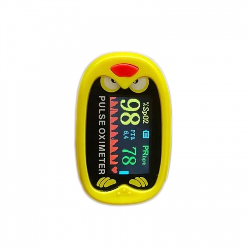 Kids Fingertip Pulse Oximeter SpO2 Blood Oxygen Monitor For