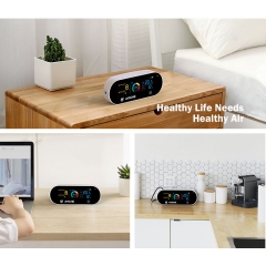 Moniteur intelligent portatif de qualité de l'air intelligent PM 2.5 intérieur extérieur