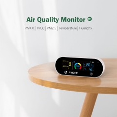 Aviche portable smart air quality monitor PM 2.5 indoor outdoor
