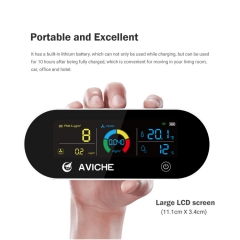 Aviche neue ankunft h3 luft qualität monitor indoor air box portable desktop USB zimmer