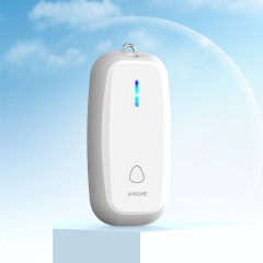 Aviche nueva tecnología mini recargable ionizador collar purificador de aire portátil para humo M5 blanco