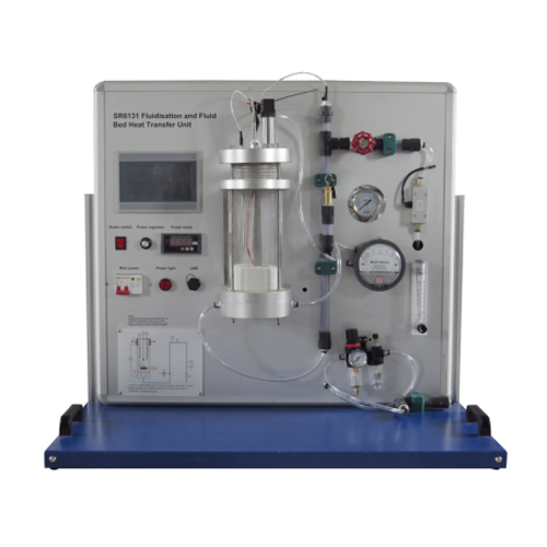 Unidad de transferencia de calor de lecho fluidizado y fluidización Equipo de formación profesional Equipo de experimentación de transferencia térmica