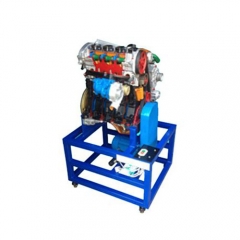 Modelo de corte de motor diesel com movimento de motores elétricos equipamento didático didático para laboratório escolar instrutor automático