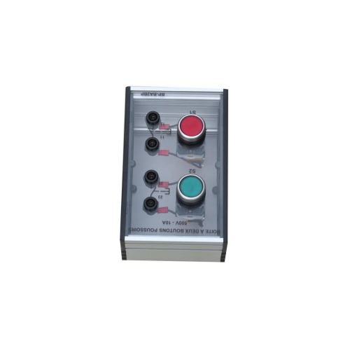 2つの押しボタンが付いている箱 教訓的な装置 電気実験装置