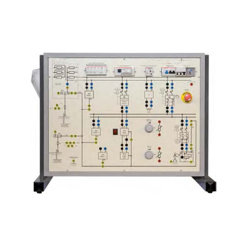 Panel Demostrativo Para El Estudio De Los Dispositivos De Protección Para La Seguridad Y Continuidad Del Suministro De Energía Eléctrica Equipos De Formación Profesional Laboratorio De Instalaciones Eléctricas