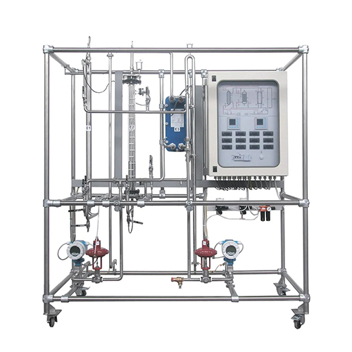 Transferência de calor com trocadores tubo-em-tubo, casco e tubo e placas Equipamento de laboratório térmico Equipamento didático