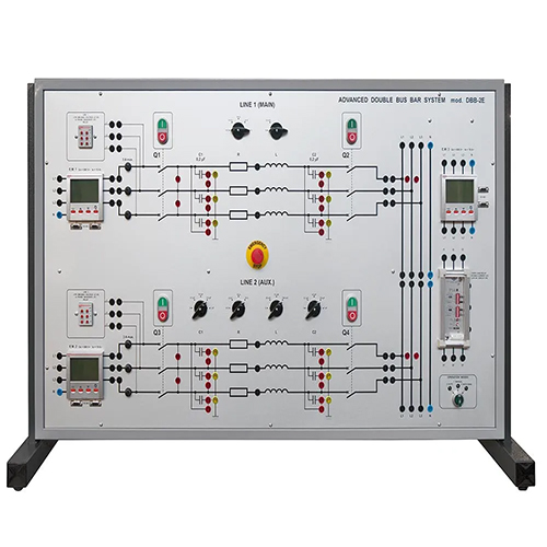 Panel de entrenamiento eléctrico de equipo educativo con sistema de barra colectora doble