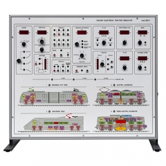 Simulador de tração elétrica ferroviária, equipamento de ensino, equipamento de treinamento de engenharia elétrica