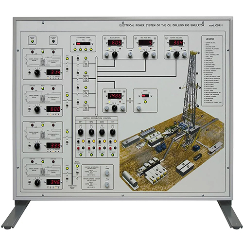 Simulateur pour l'étude des systèmes électriques dans les plates-formes de forage pétrolier, équipement didactique, équipement de formation en génie électrique