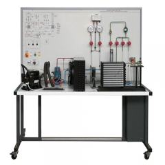 Instrutor computadorizado para estudar o equipamento de treinamento de refrigeração de compressor hermético Equipamento de educação profissional