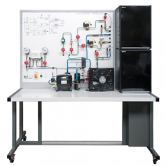 Equipo didáctico de entrenador en refrigeración industrial computarizado