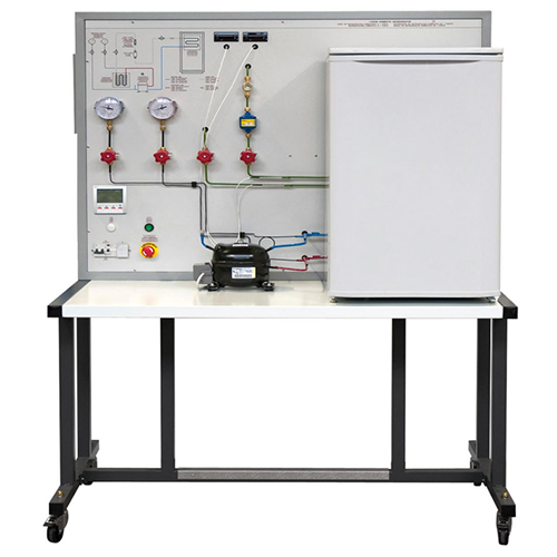 Equipamento de ensino para equipamentos de treinamento em refrigeração para refrigeradores domésticos