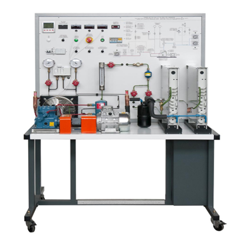 Тренажер для изучения компрессорного холодильного оборудования открытого типа. Оборудование для профессиональной подготовки.