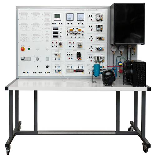 Instrutor para Instalações Frigoríficas Componentes Elétricos e Falhas Equipamentos de Treinamento em Refrigeração Equipamentos Didáticos