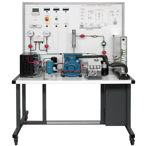 Instrutor para o estudo do equipamento de treinamento de refrigeração de compressor semi-hermético Equipamento de educação técnica