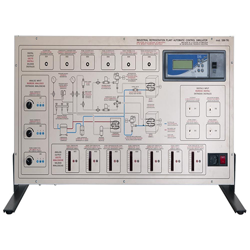 Simulador de control automatizado de una planta de refrigeración industrial Entrenador de refrigeración Equipo educativo