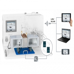 Equipamento de demonstração de trocador de calor de tubo aletado Equipamento de educação profissional Equipamento de laboratório térmico