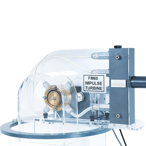 Unité de démonstration de turbine à impulsion Équipement didactique Équipement de formation aux compétences techniques Équipement de laboratoire de mécanique des fluides