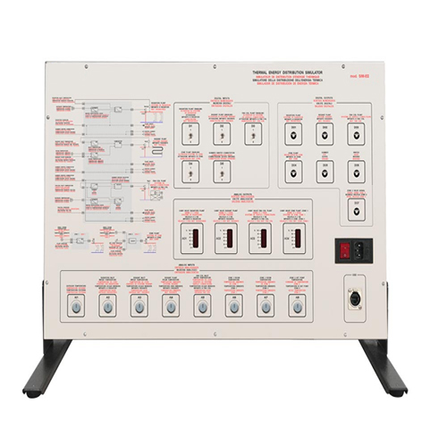 Simulateur de distribution d'énergie thermique Équipement de formation en réfrigération Équipement didactique technique