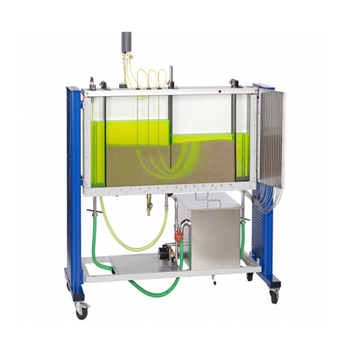 Visualisierung von Sickerströmungen Didaktische Ausrüstung Schulunterrichtsausrüstung Strömungsmechanik-Laborausrüstung