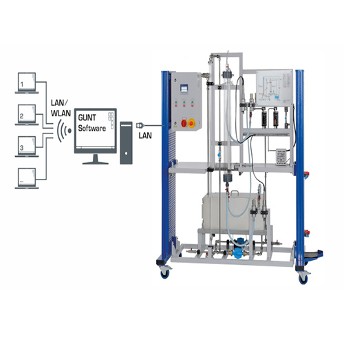 Absorção de película descendente Equipamento didático Equipamento de treinamento vocacional Equipamento de laboratório de fluidos