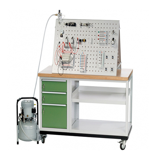 Trainingssystem: Pneumatik, Elektropneumatik und SPS Didaktische Ausrüstung Berufsausbildungsausrüstung Prozesssteuerungstrainer