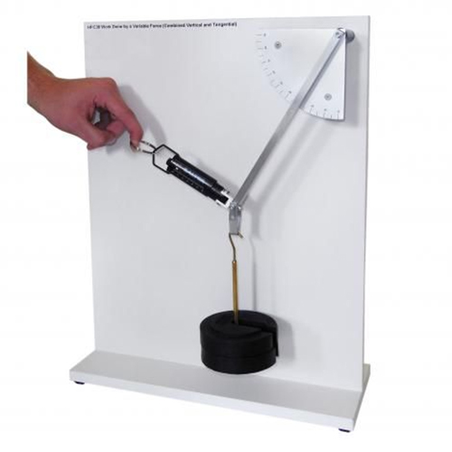 Trabalho realizado por uma força variável (vertical e tangencial) Equipamento didático Equipamento de treinamento profissional Equipamento de treinamento mecânico