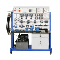 PLC Eletro Hidráulico Trainer Equipamento Didático Circuito Hidrualico Treinamento Workbench Equipamento de Ensino