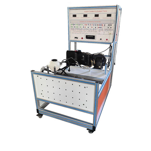 Equipamento didático para treinamento em ar condicionado automotivo (Launge), equipamento para treinamento profissional, equipamento para treinamento automotivo.