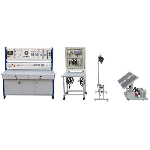 Equipamento didático para treinamento em sistemas de geração de energia solar, equipamentos para educação profissional, equipamentos para treinamento em energias renováveis.