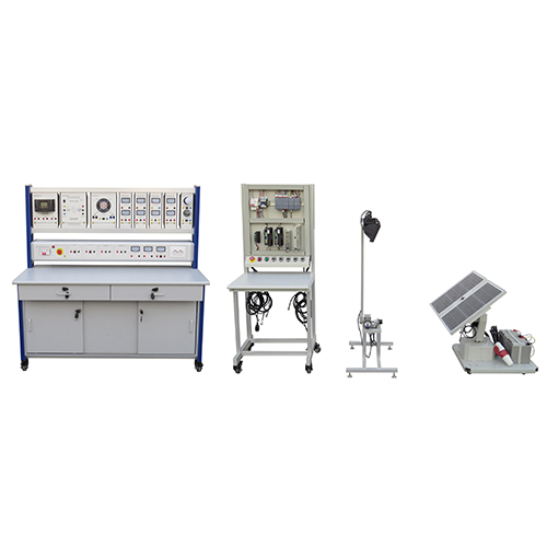 Equipamento didático para treinamento em sistemas de geração de energia solar, equipamento para treinamento profissional, equipamento para treinamento em energias renováveis.