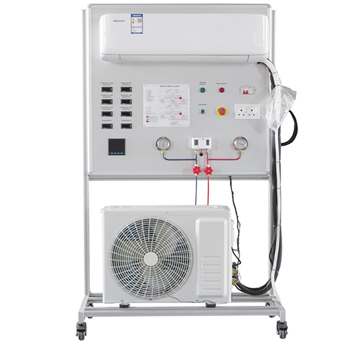 Sistema didático de ar condicionado split, equipamento didático, equipamento para formação profissional, equipamento para formação em refrigeração