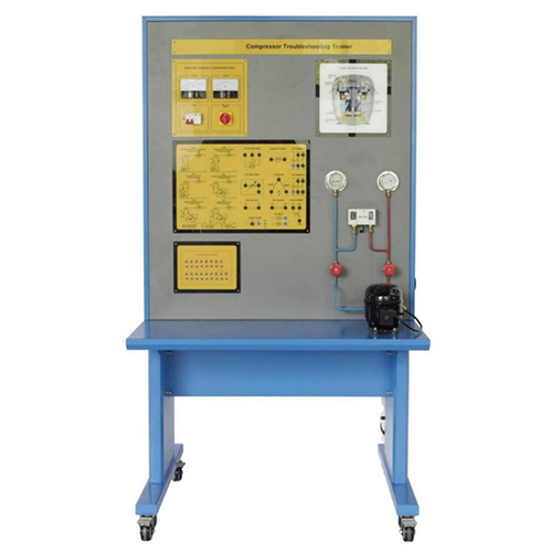 Treinador de resolução de problemas de compressores, equipamento didático, equipamento para formação profissional, equipamento para formação em refrigeração