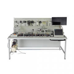 PLC Workstation With HID Interface, Sensor kit，And Actuators, Conveyor Belt System And SCADA (Supervisory Control And Data Acquisition) System Demonstration Kit Didactic Equipment Vocational Training Equipment Mechatronics Training Equipment
