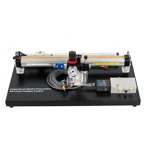 Kit Eletropneumático Proporcional para Treino de Controlo de Posição Linear, Equipamento Didático para Ensino Profissional, Equipamento para Treino em Mecatrónica