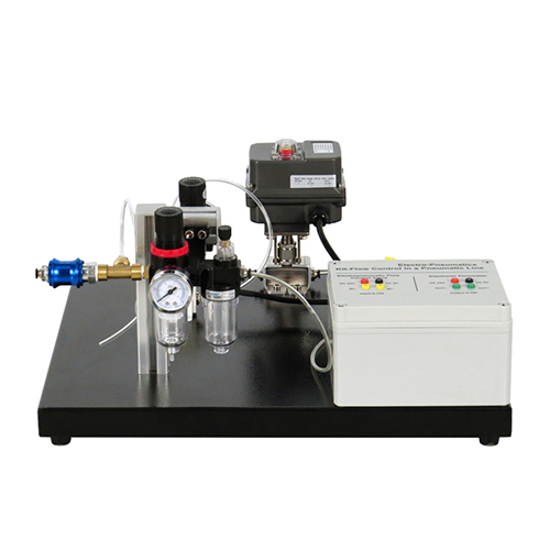 Kit Eletropneumático para Controlo de Fluxo em Treinador de Linha Pneumática, Equipamento Didático, Equipamento para Formação Profissional, Equipamento para Formação em Mecatrónica