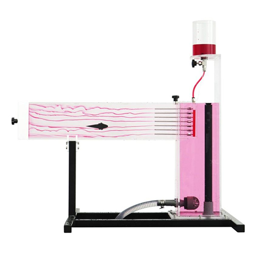 Visualização de linhas de corrente num canal aberto - Equipamento didático, Equipamento para educação profissional, Equipamento para laboratório de fluidos