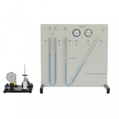 Manómetros para medición de presión, equipo didáctico, equipo de formación profesional, equipo de laboratorio de fluidos