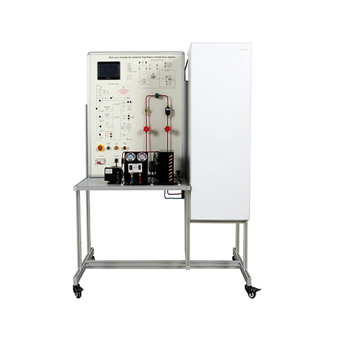 Bancada para Montagem de Sistemas de Refrigeração com Temperatura Negativa, Equipamento Didáctico, Equipamento para Formação Profissional, Equipamento para Formação em Refrigeração