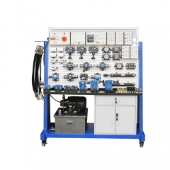 Entrenador electrohidráulico PLC, equipo didáctico para formación profesional, equipo de formación en mecatrónica.