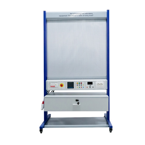 Conjunto de Equipamento de Formação e Laboratório "Mesa de Eletricista para Iniciados" - Equipamento Didático para Formação Profissional - Equipamento para Formação em Eletricidade