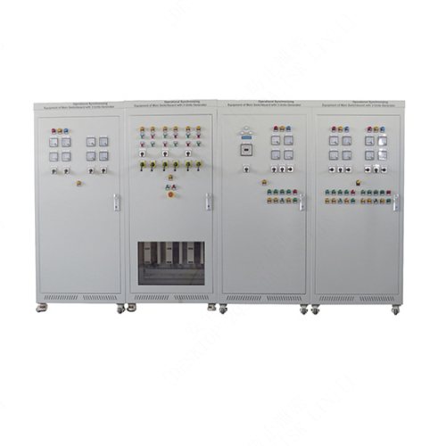 Equipamento de Sincronização Operacional de Quadro de Distribuição Principal com 3 Unidades - Equipamento Didático - Equipamento para Treino de Competências Técnicas - Equipamento para Treino Elétrico