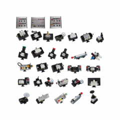 Full-Fledged Basic Electro-Pneumatic Trainer Set With Complete Accessories Didactic Equipment Technical Skills Equipment Pneumatic Didactic Equipment