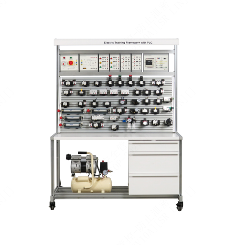 Bancada de Treino Elétrico com Equipamento Didático de PLC, Equipamento para Competências Técnicas e Equipamento Didático de Pneumática