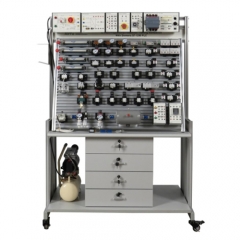 Banc d'essai pneumatique proportionnel avec automate Siemens S7-1200 - Matériel didactique, de formation professionnelle et de formation en mécatronique