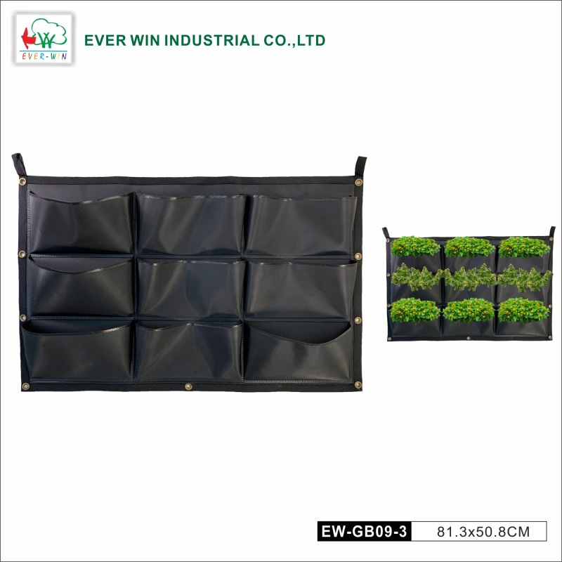 Vertical hanging outdoor wall flowerpot