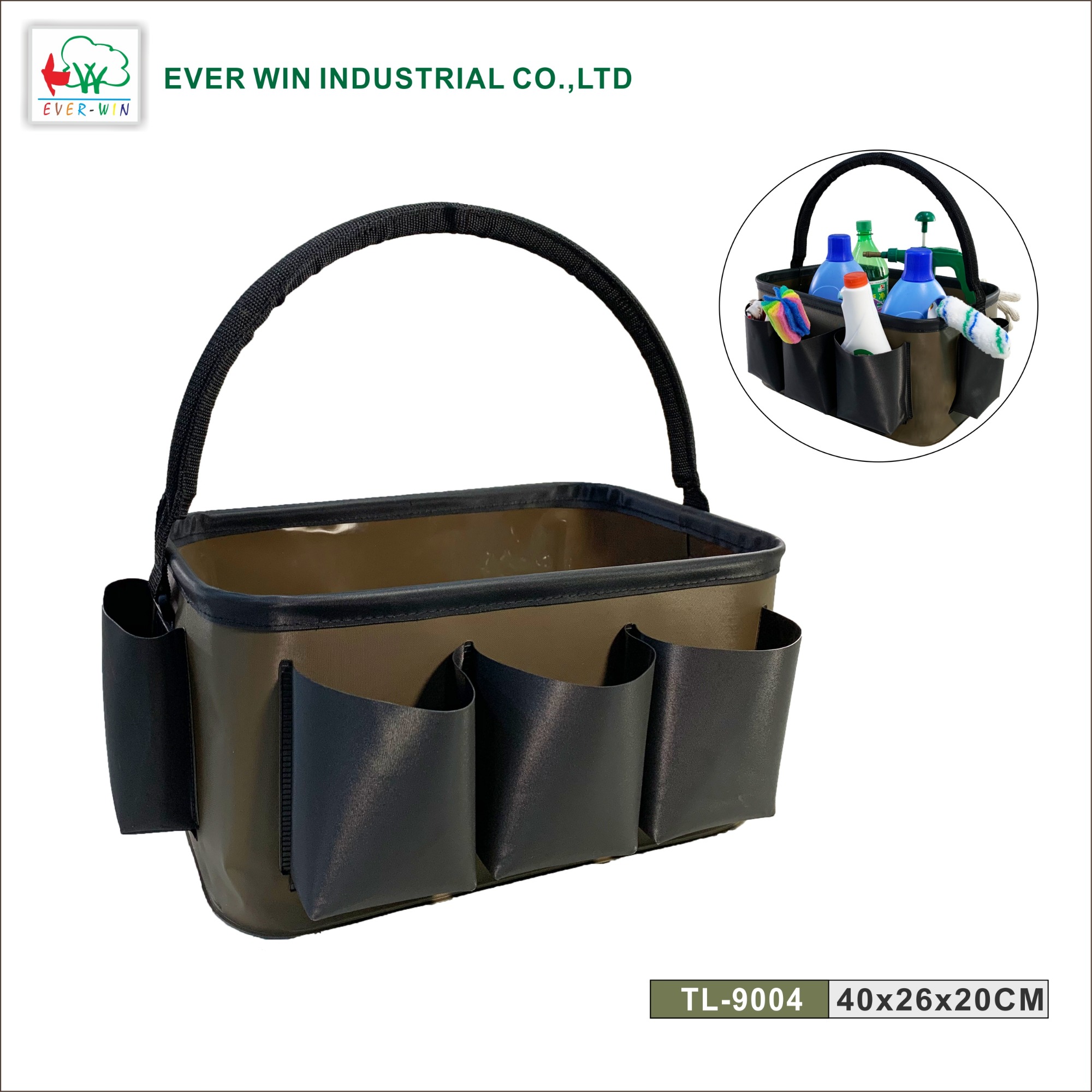 Cleaning supplies bag