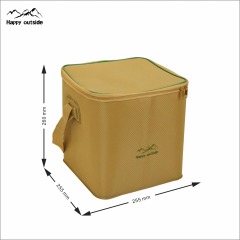 Happy outside Outdoor Gas Tank Storage bag Large capacity anti-collision tableware stove gas tank storage bag